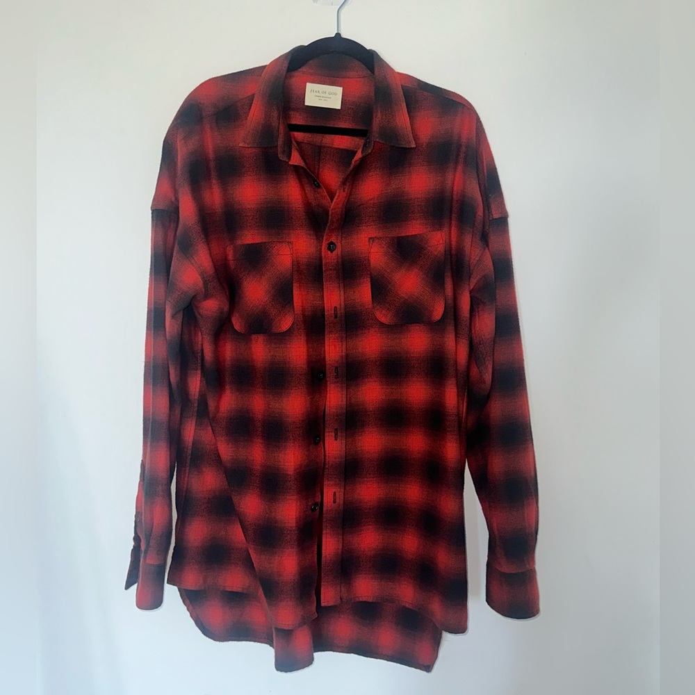 FOG Fear Of God - fourth collection flannel - red